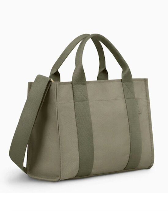 Canvelle Handbags - Canvelle Boxy Crossbody Tote: small, color: olive. MASHINE WASHABLE
